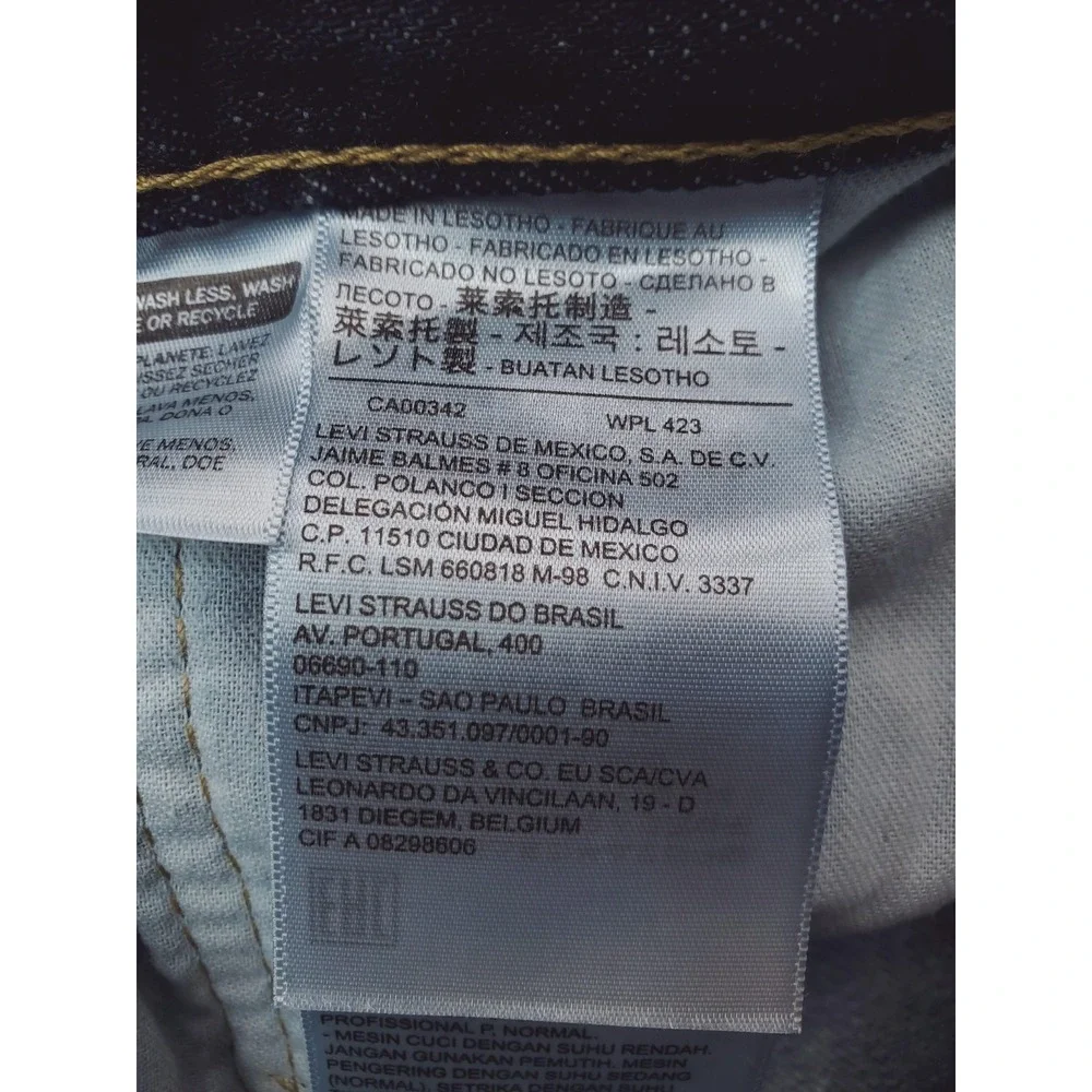 Levis 559 Jeans Mens 38x30 Blue Relaxed Straight Baggy Y2K Denim Pants Dark Wash